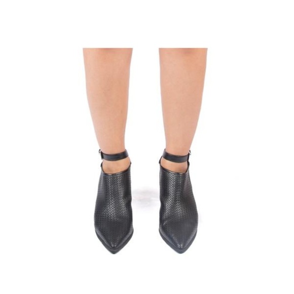 Black Anckle Wrap Bootie - Picture 4 of 4